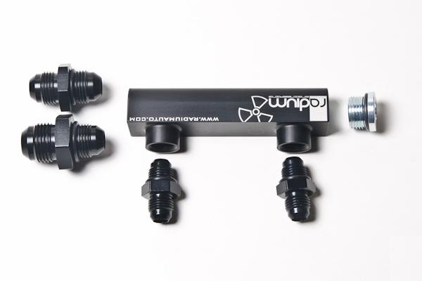 Radium Engineering 20-0463 Radium Engineering Bosch Pumps 4 Port Manifold Reuses Check Valves - Universal