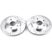 PowerStop JBR590XPR Power Stop 91-95 Toyota MR2 Front Evolution Drilled & Slotted Rotors - Pair