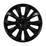 Black 10-spoke glossy wheel for 106114BLK Coast2Coast Wc; 14-inch size; Set of 4, enhances vehicle appearance and performance.