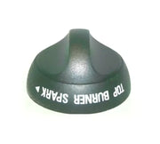 Black Piezo Knob from Suburban Mfg Service Kit for appliance, labeled "Top Burner Spark."
