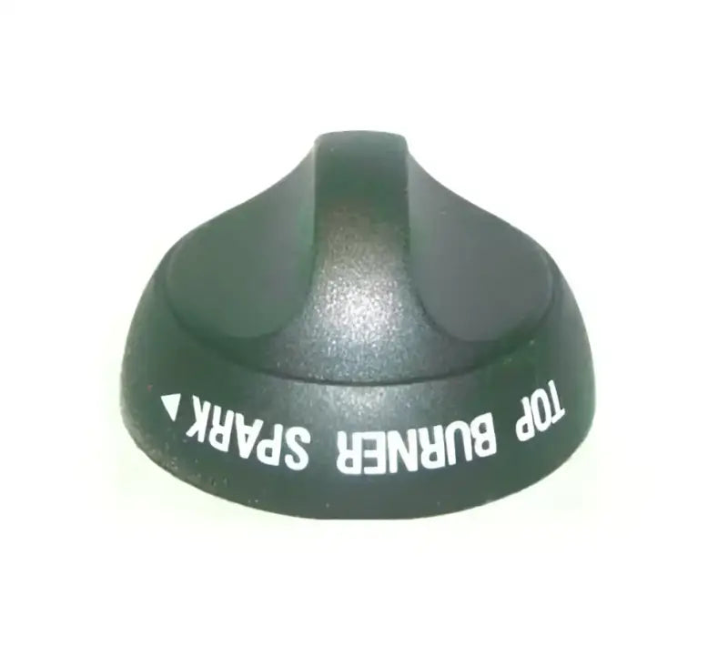 Black Piezo Knob from Suburban Mfg Service Kit for appliance, labeled "Top Burner Spark."
