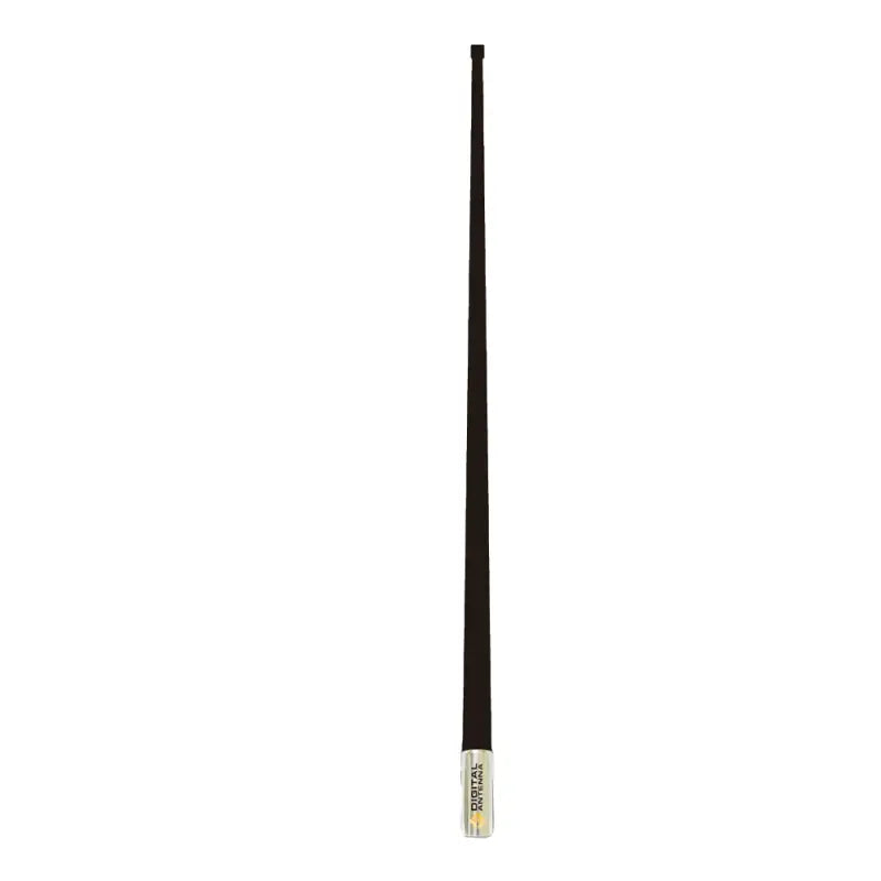 8' black 529-VB-S Digital VHF Antenna with 6dB signal gain, includes cable for easy installation.