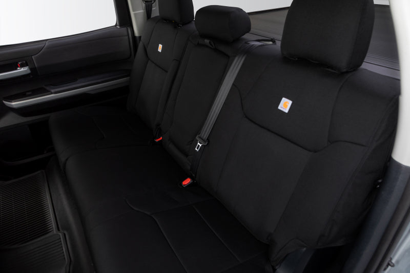 Covercraft 19-21 Chevrolet Silverado Carhartt PrecisionFit Custom Front Row Seat Covers - Blk