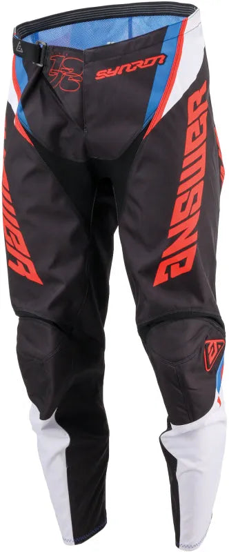 Answer Safety: Answer 25 Syncron Envenom Pants Red/White/BlueYouth Size - 28