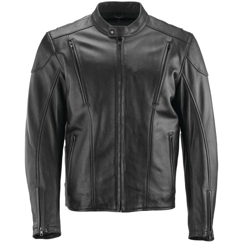 River Road Race Leather Jacket Black - Medium - 094357