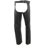 River Road Plains Leather Chaps Black - Large - 094420