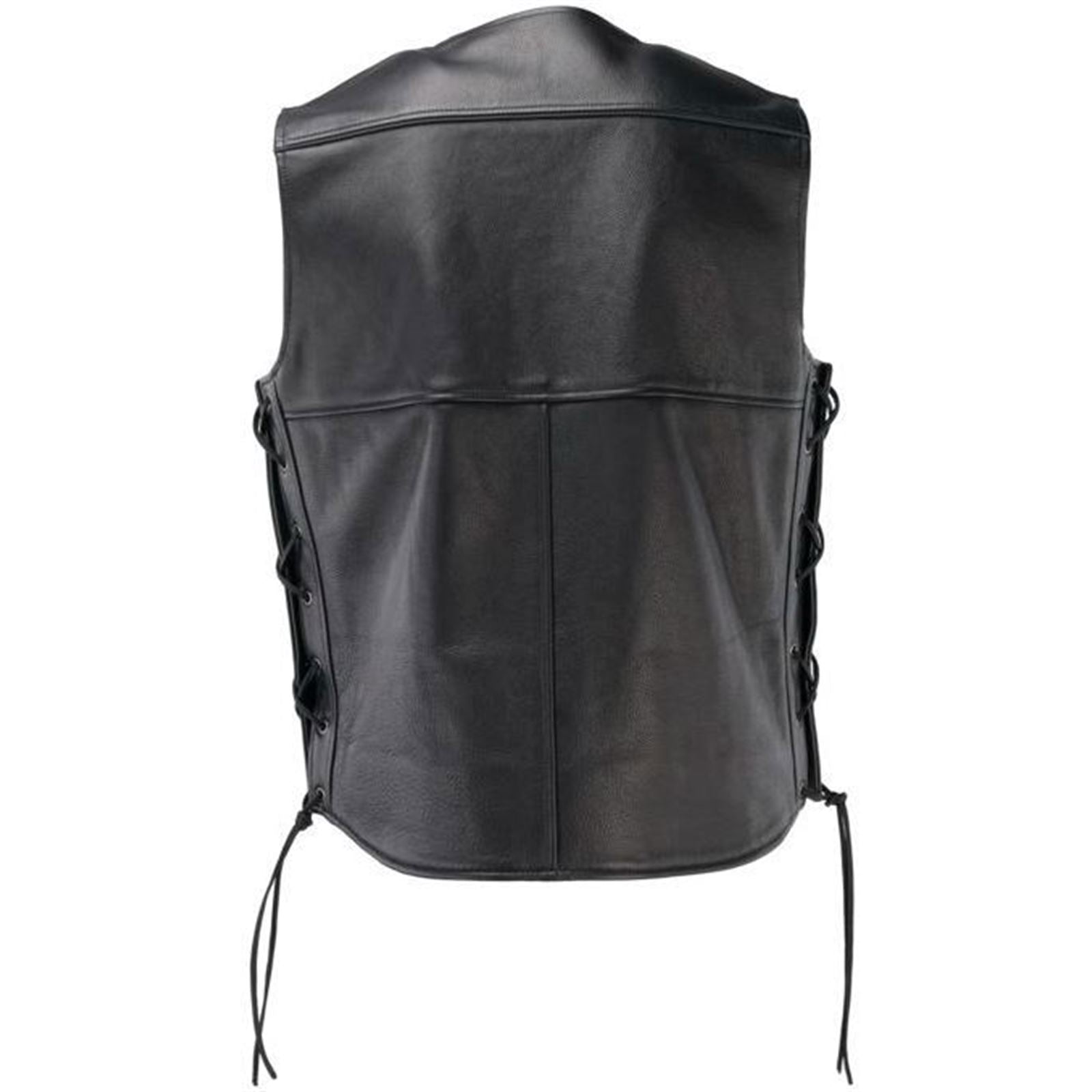 River Road Old Skool Leather Vest Black - Medium - 094432