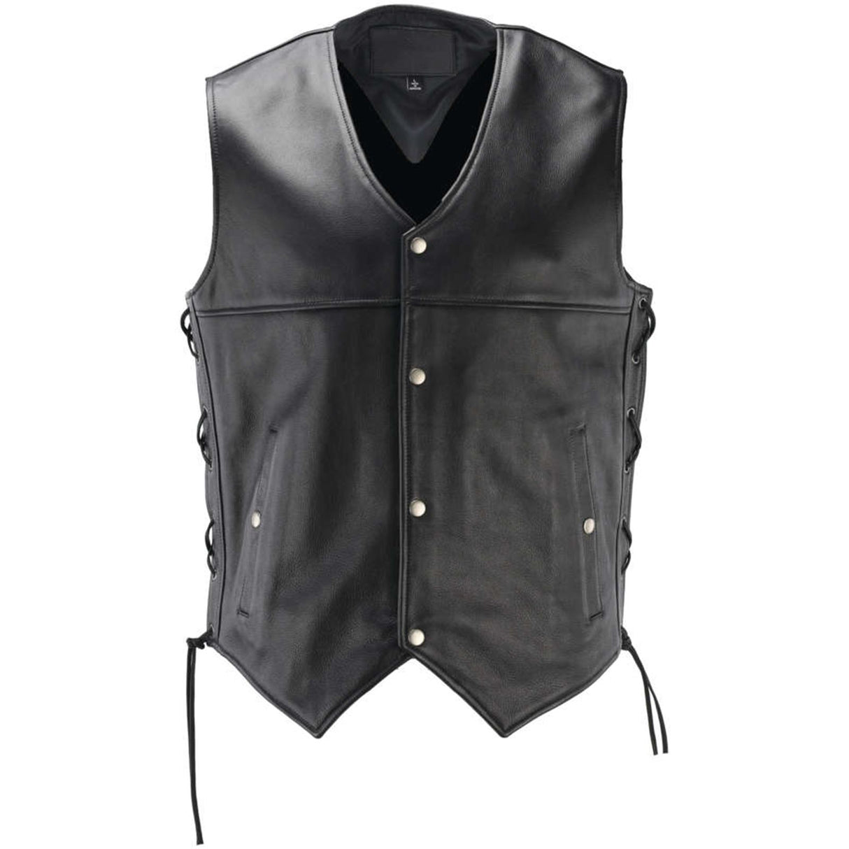 River Road Old Skool Leather Vest Black - 2XL - 094435