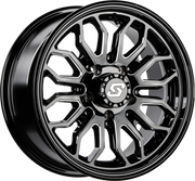 Sedona Onyx Wheel A-S26M-47037+10 - Black 14X7 137 10MM Machined