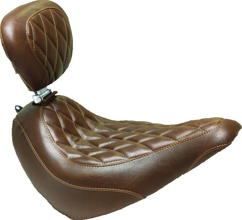 Mustang Motorcycle 79048 Mustang Harley Medallion Style Sissy Bar Pad Pillow (9.5 inch x 9 inch) - Black