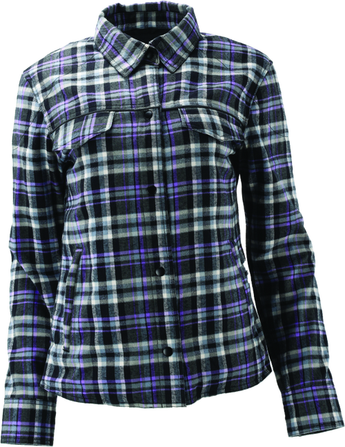 River Road Cameo Flannel Moto Shirt Womens - Large - 094529
