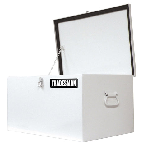 Tradesman Steel Job Site Box/Chest (Light Duty/Small) (24in.) - White - 88024T