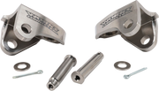 Works Offset Footpeg Mounts Foot Controls 20-520 - Titanium Peg Mount CRF250 450