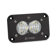 Baja Designs 541005 Baja Designs S2 Sport Flush Mount Wide Cornering Pattern LED Work Light - Clear Lens