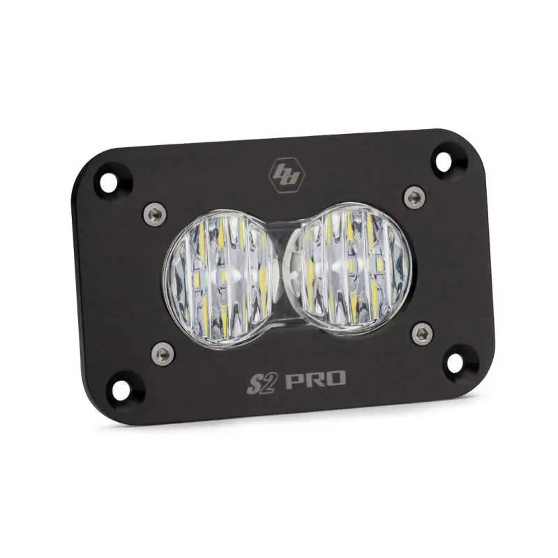 Baja Designs 541005 Baja Designs S2 Sport Flush Mount Wide Cornering Pattern LED Work Light - Clear Lens