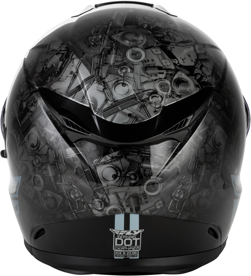 Sentinel Mech Helmet Black/Grey/Red Xs