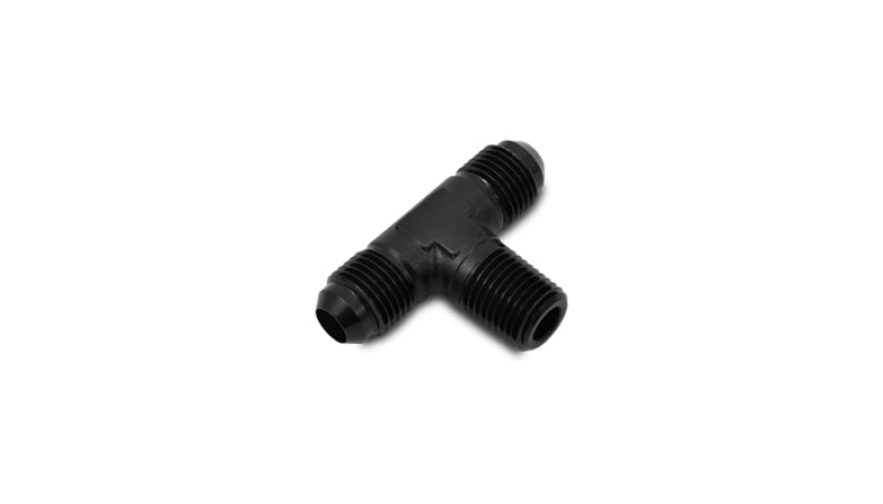 Vibrant 10464 Vibrant -10AN x 1/2in NPT Flare to Pipe Tee Adapter Fitting - Aluminum