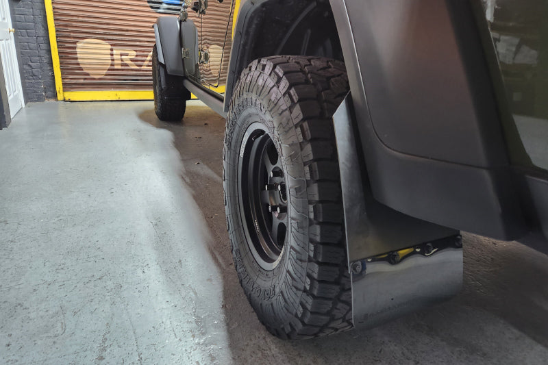 Jeep JT Gladiator Mojave Black Mud Flap with Grey Logo, ideal for RV, Automotive, Powersports, off-road, marine, exterior, truck accessories, truck bed, RV parts, Truck & Automotive, AVADA - Best Sellers