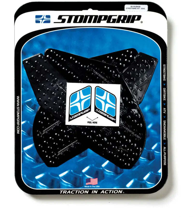 STOMPGRIP Tank Pad Kit Volcano Black for Powersports