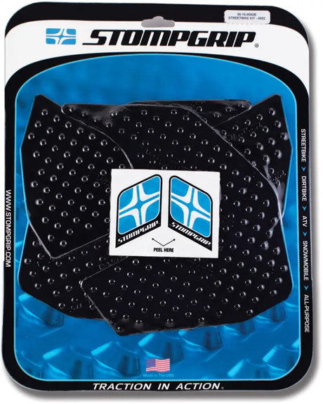 STOMPGRIP Tank Pad Kit Volcano Black for Powersports
