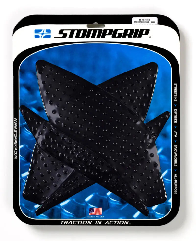 STOMPGRIP Tank Pad Kit Volcano Black for Powersports