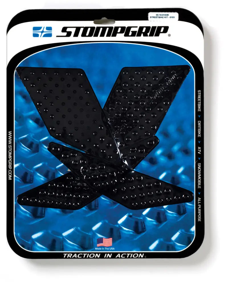 STOMPGRIP Tank Pad Kit Volcano Black for Powersports