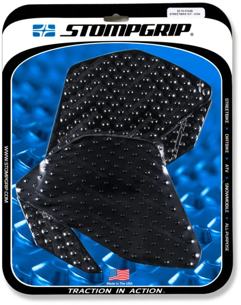 STOMPGRIP Tank Pad Kit Volcano Black for Powersports