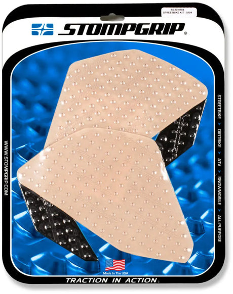 STOMPGRIP Tank Pad Kit Volcano Clear for Powersports