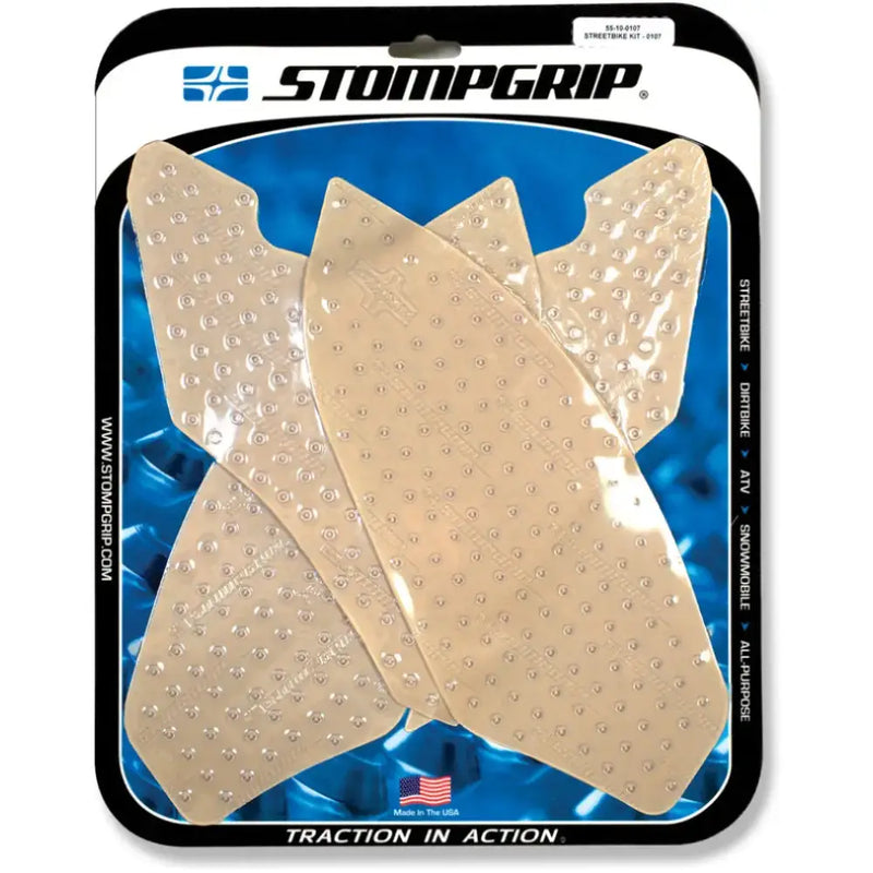 STOMPGRIP Tank Pad Kit Volcano Clear for Powersports