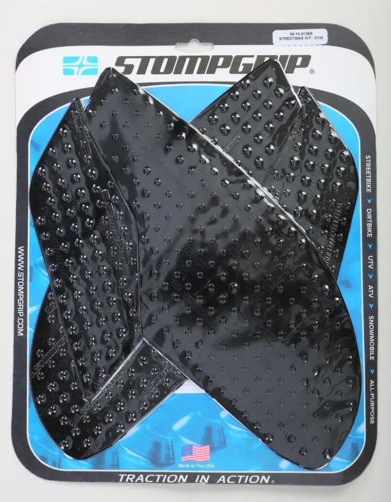 STOMPGRIP Street Traction Pad Black for Powersports
