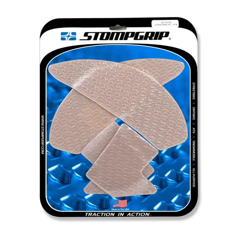 STOMPGRIP Tank Pad Kit Icon Clear for Powersports