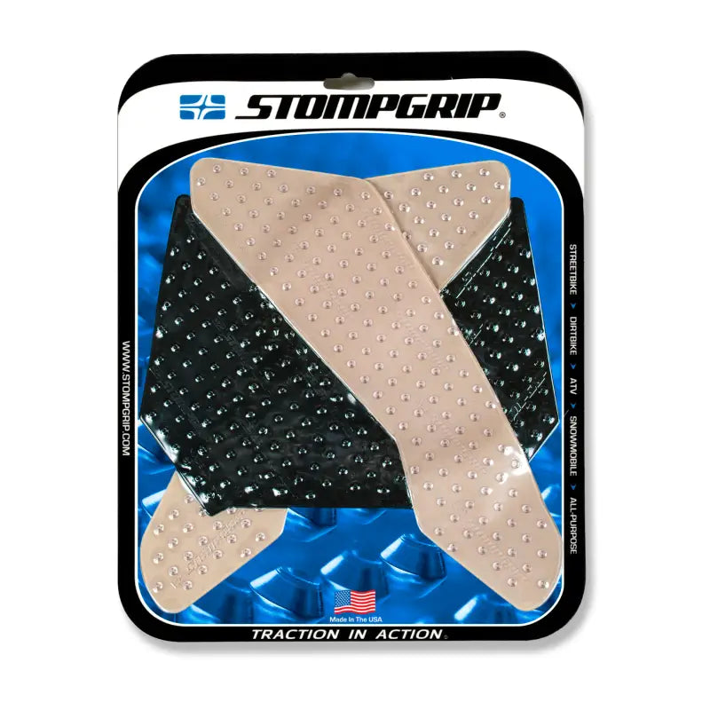 55-10-0142H Stompgrip Tank Pad Kit Volcano Clear/Black - Street Traction