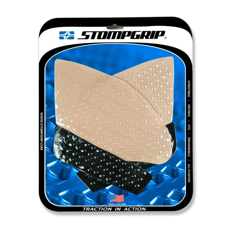 55-10-0143H Stompgrip Tank Pad Kit Volcano Clear/Black - Street Traction