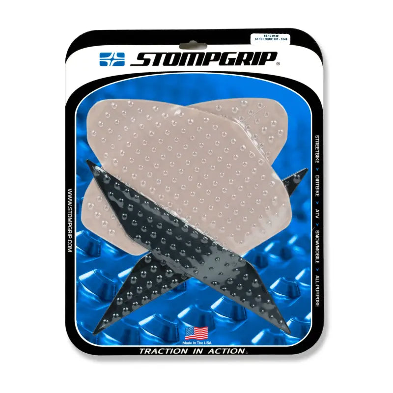 STOMPGRIP Tank Pad Kit Volcano Clear for Powersports