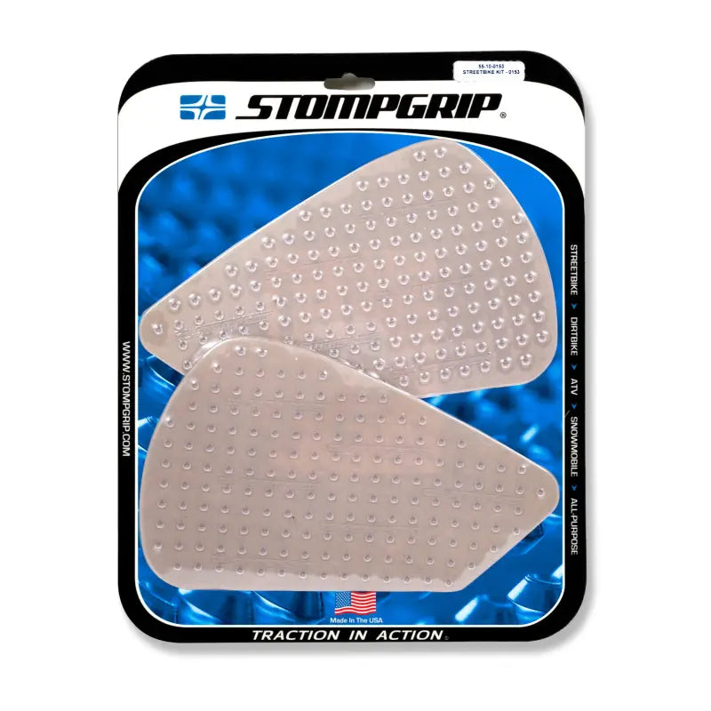 STOMPGRIP Tank Pad Kit Volcano Clear for Powersports