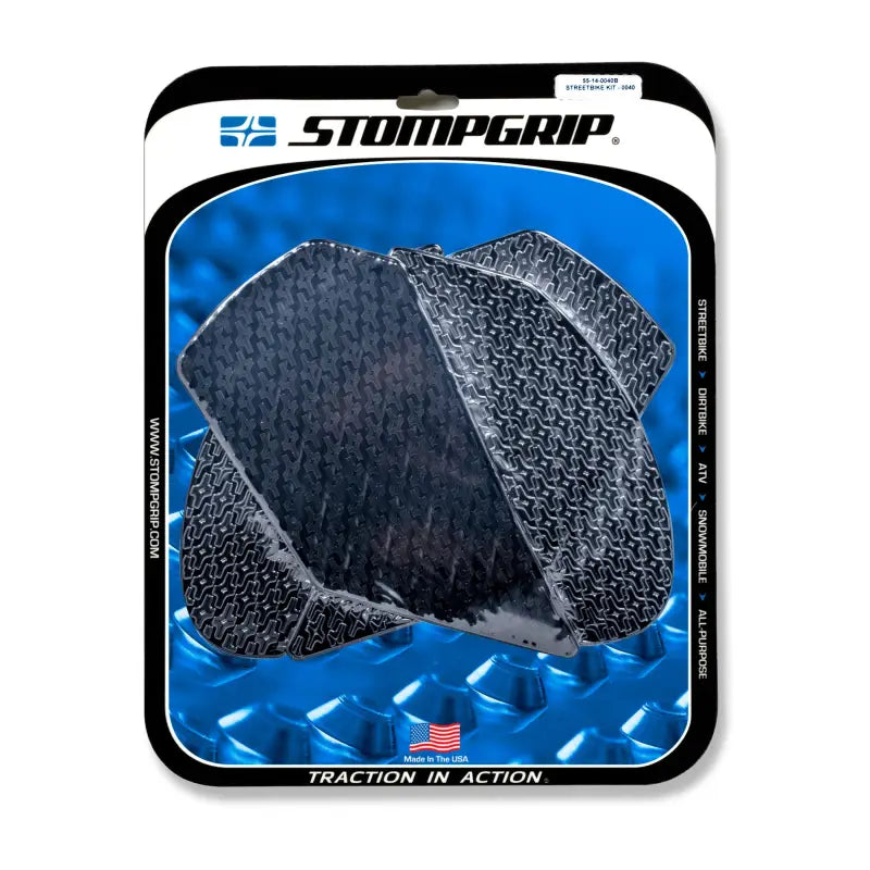 STOMPGRIP Tank Pad Kit Icon Black for Powersports
