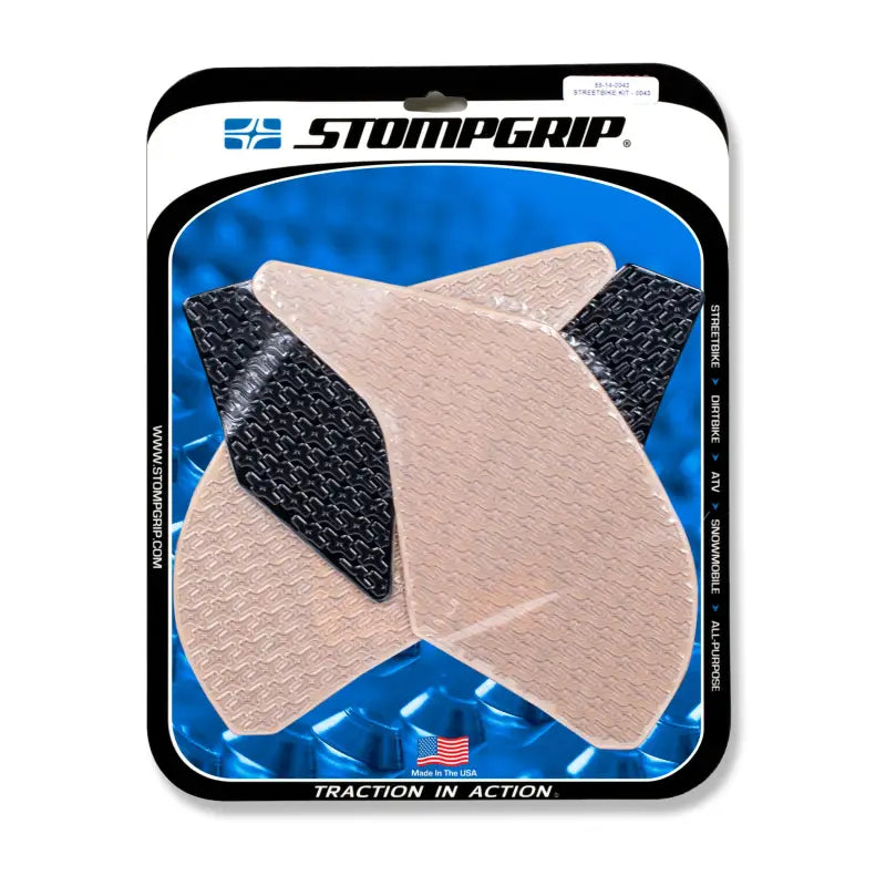 STOMPGRIP Tank Pad Kit Icon Clear for Powersports