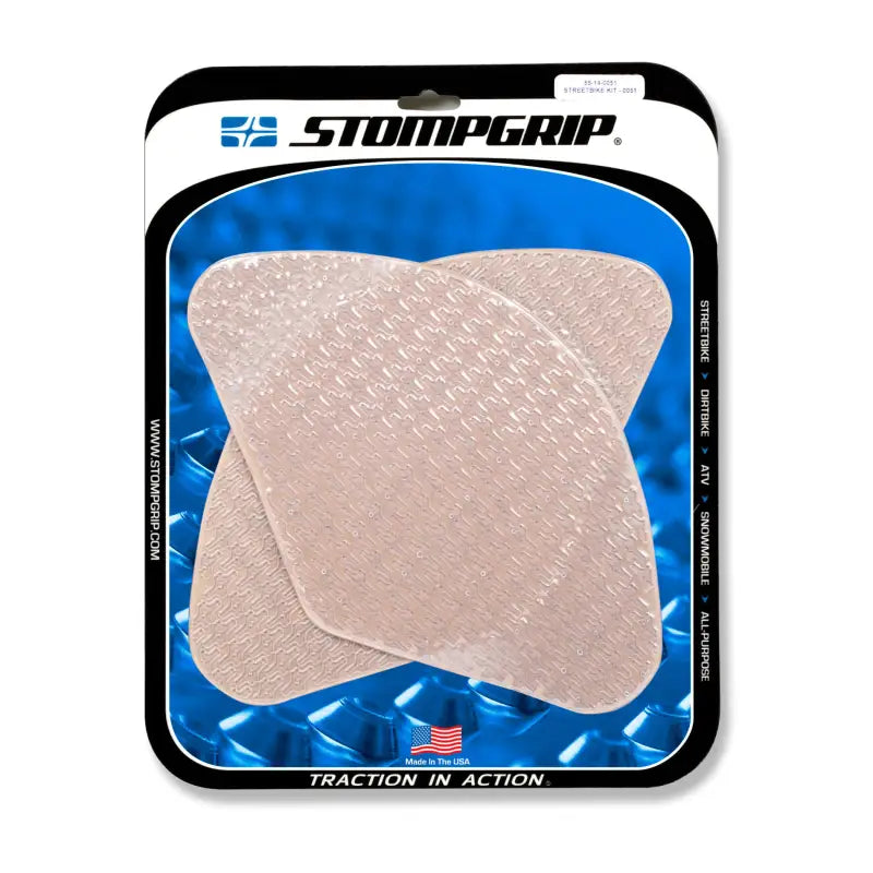 STOMPGRIP Tank Pad Kit Icon Clear for Powersports