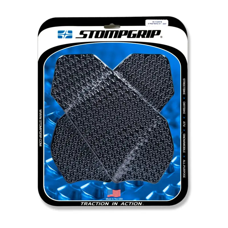 STOMPGRIP Tank Pad Kit Icon Black for Powersports