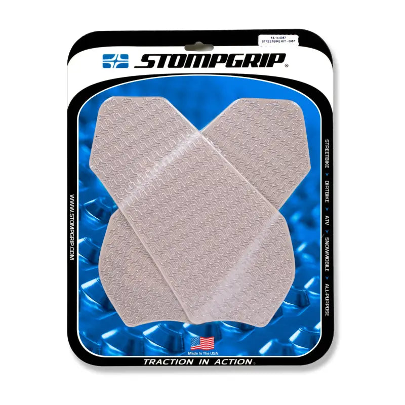STOMPGRIP Tank Pad Kit Icon Clear for Powersports