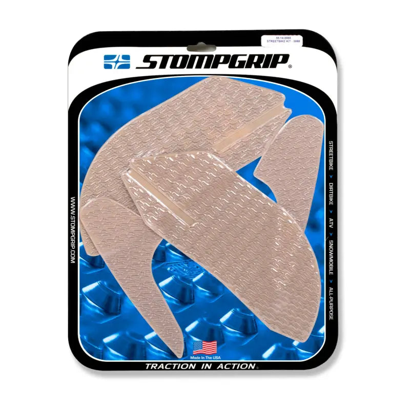 STOMPGRIP Tank Pad Kit Icon Clear for Powersports