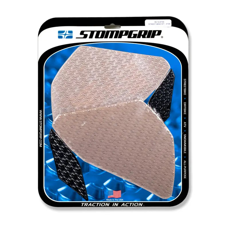 STOMPGRIP Tank Pad Kit Icon Clear for Powersports