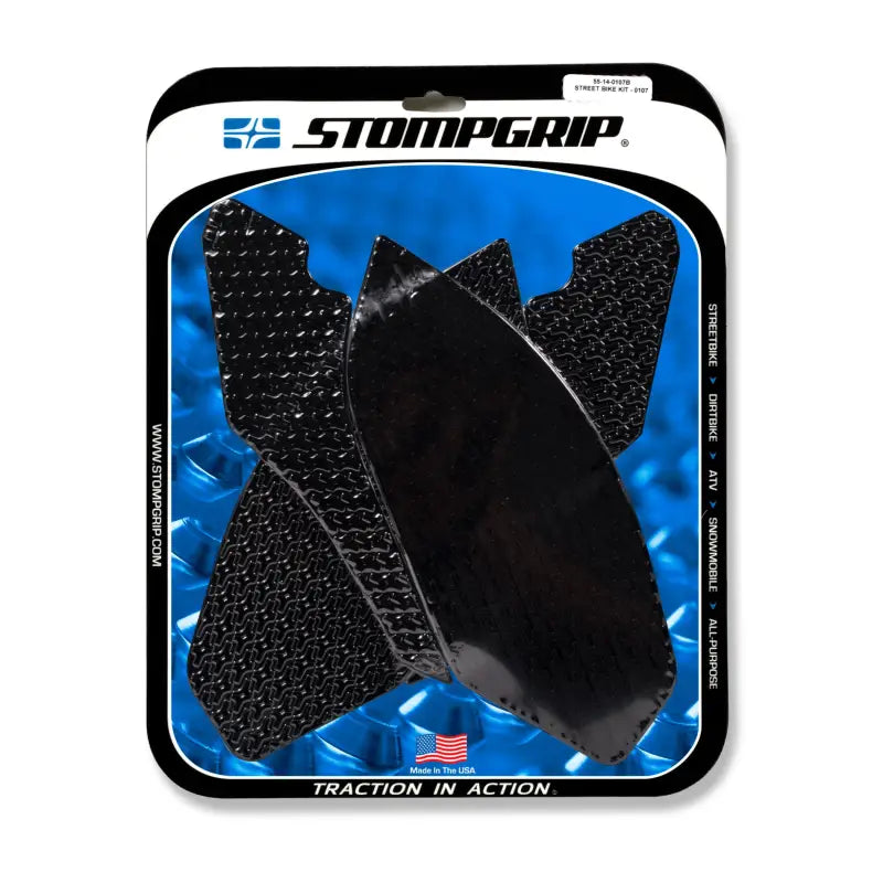 STOMPGRIP Tank Pad Kit Icon Black for Powersports