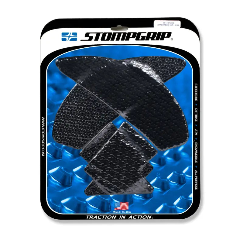 STOMPGRIP Tank Pad Kit Icon Black for Powersports