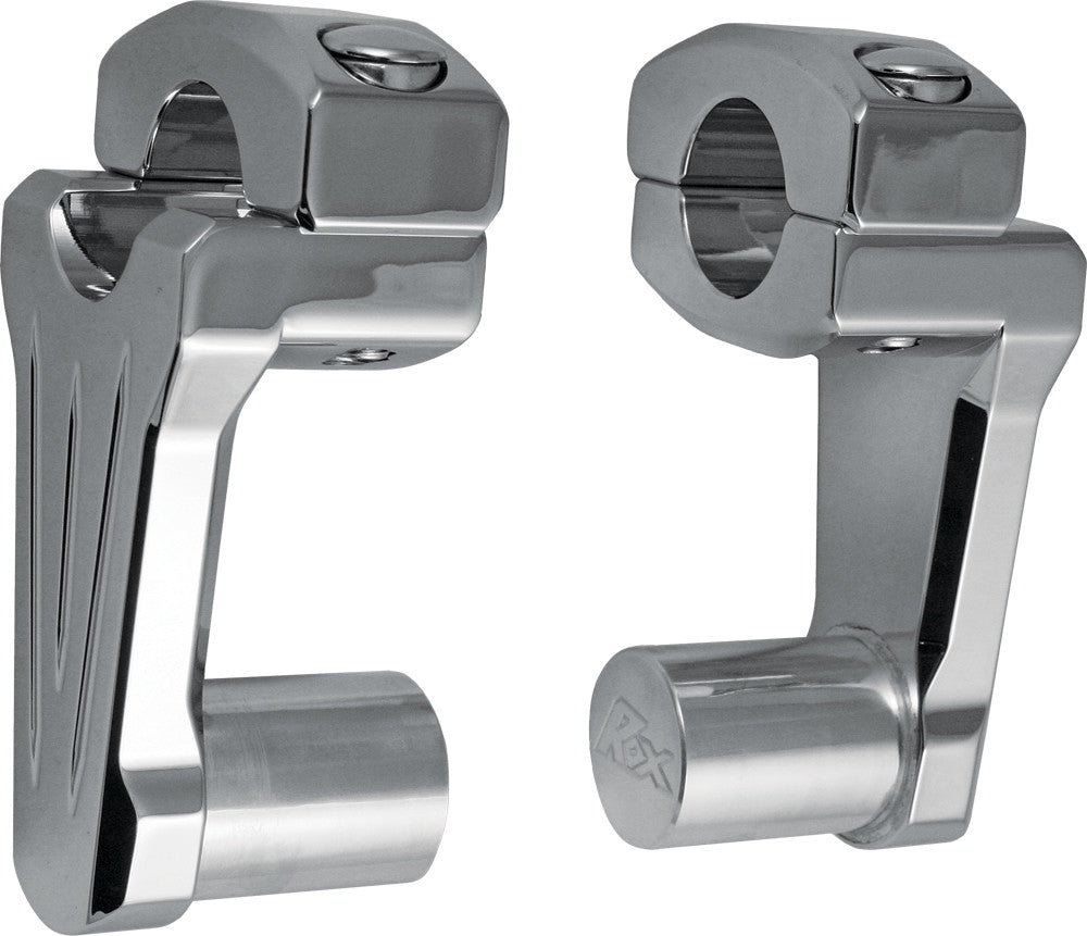 ROX Street Pivoting Handlebar Riser 4R-P2CC02 - Chrome Rise