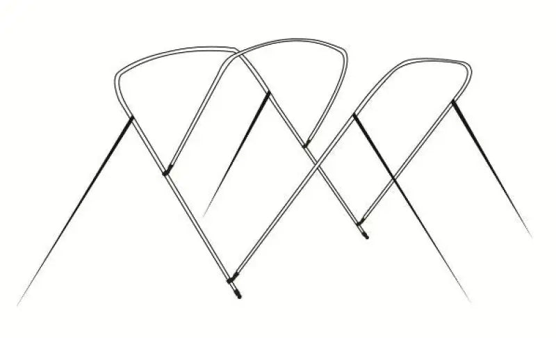 Boat top frame 5487U for secure fit RV parts & accessories in Carver 3 Bow Top Frame