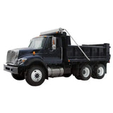 Dark-colored dump truck showcasing the 5544000 Buyers Prod Tarp Kit for superior performance