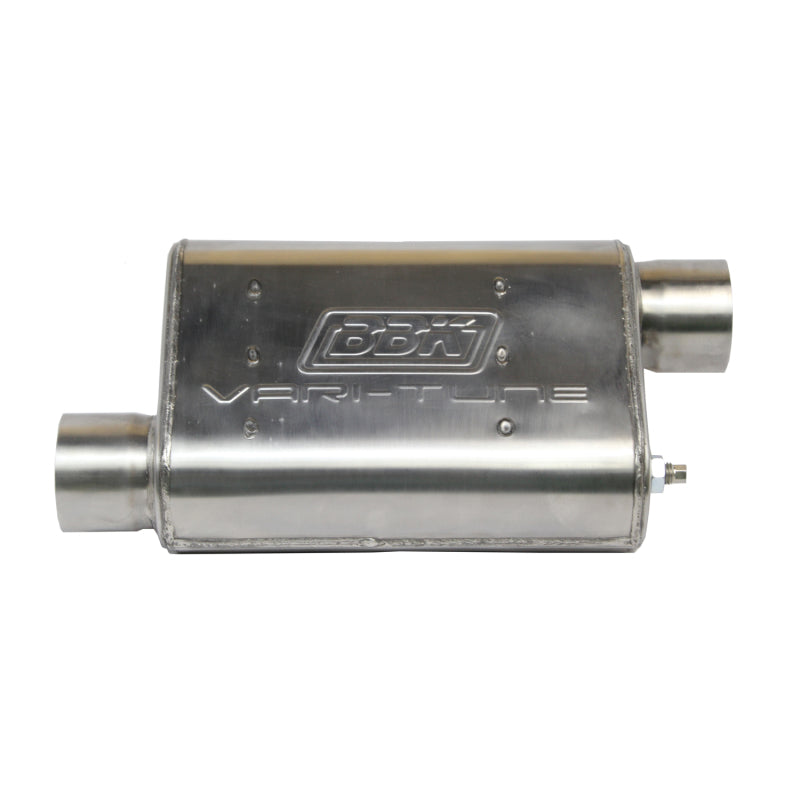BBK 31035 BBK VariTune Adjustable Performance Muffler 3.0 in. Offset/Offset Stainless Steel