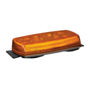 Amber LED warning light bar on Ecco Elect LED Minibar for signal alerts