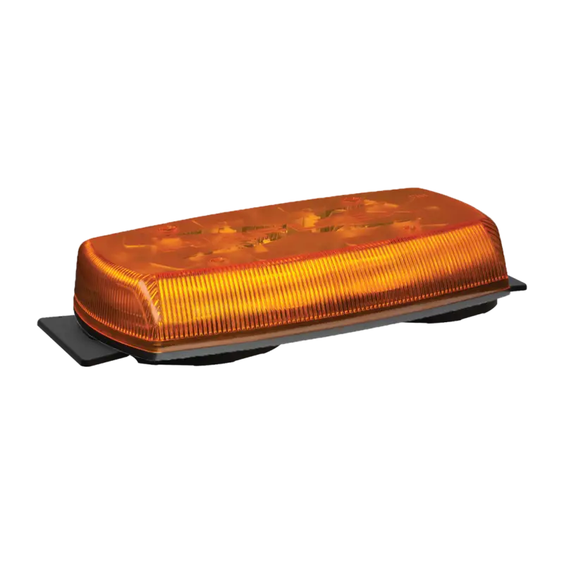 Amber LED warning light bar on Ecco Elect LED Minibar for signal alerts
